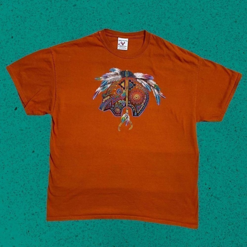 Native dream catcher bear vintage t shirt